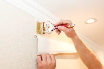 Pose de papier peint à Serans — revêtements muraux et toiles de verre